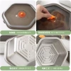 Cross-border hexagonal food storage box, household thickened stainless steel with silicone lid sealed box, refrigerator food and fruit storage box Specification image